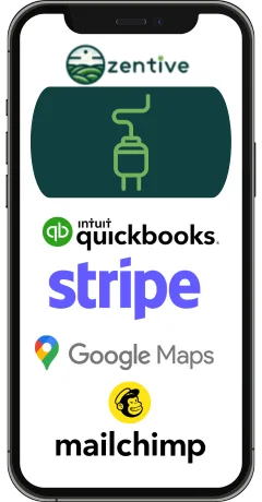 Zentive integrations app mockup