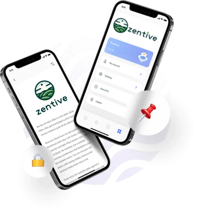 Zentive client portal on mobile