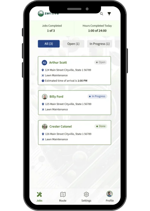 Zentive Job Management app