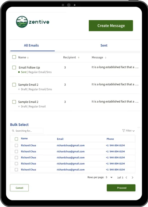 Zentive Marketing App