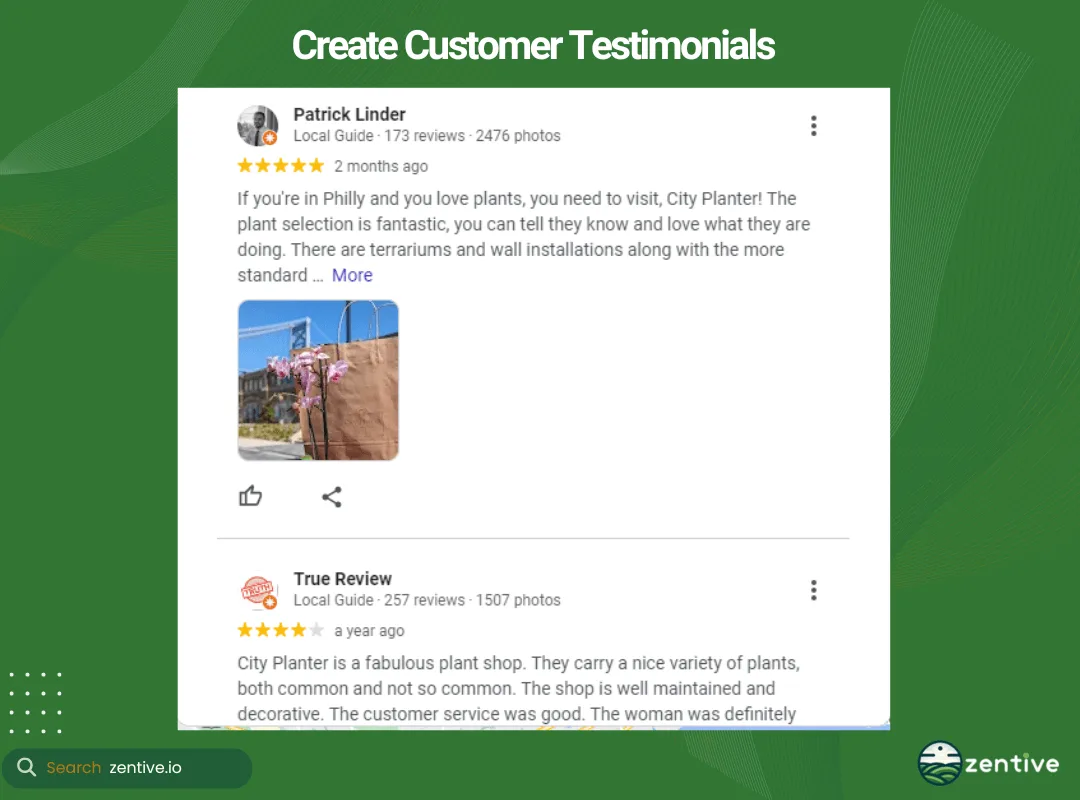 landscaping customer reviews