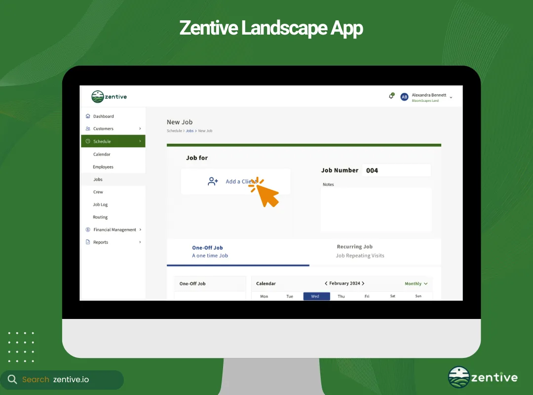Landscaping Application Zentive