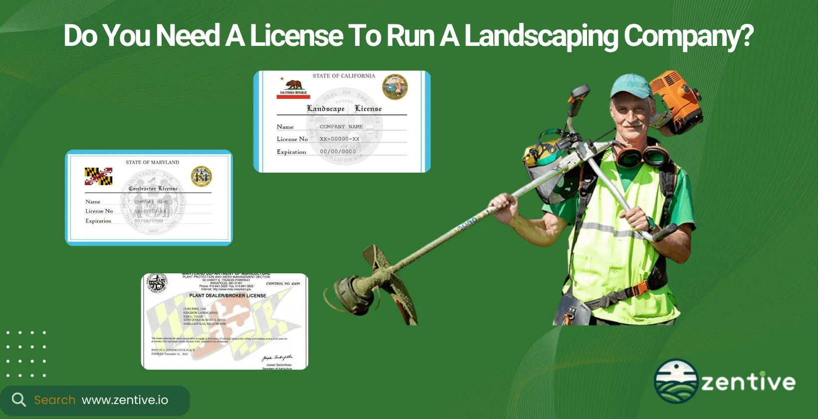 landscaping company licensing