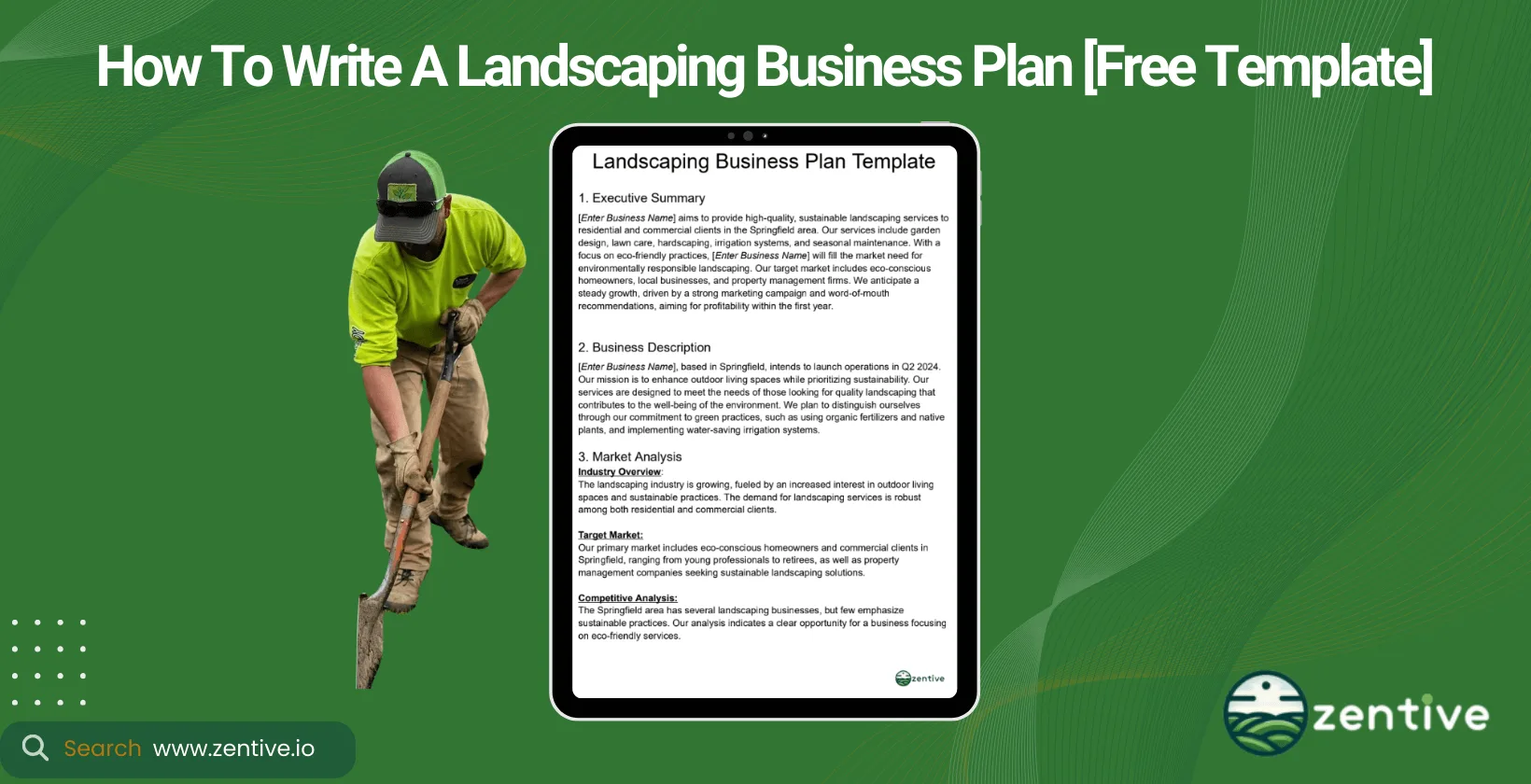 business plan for landscaping company