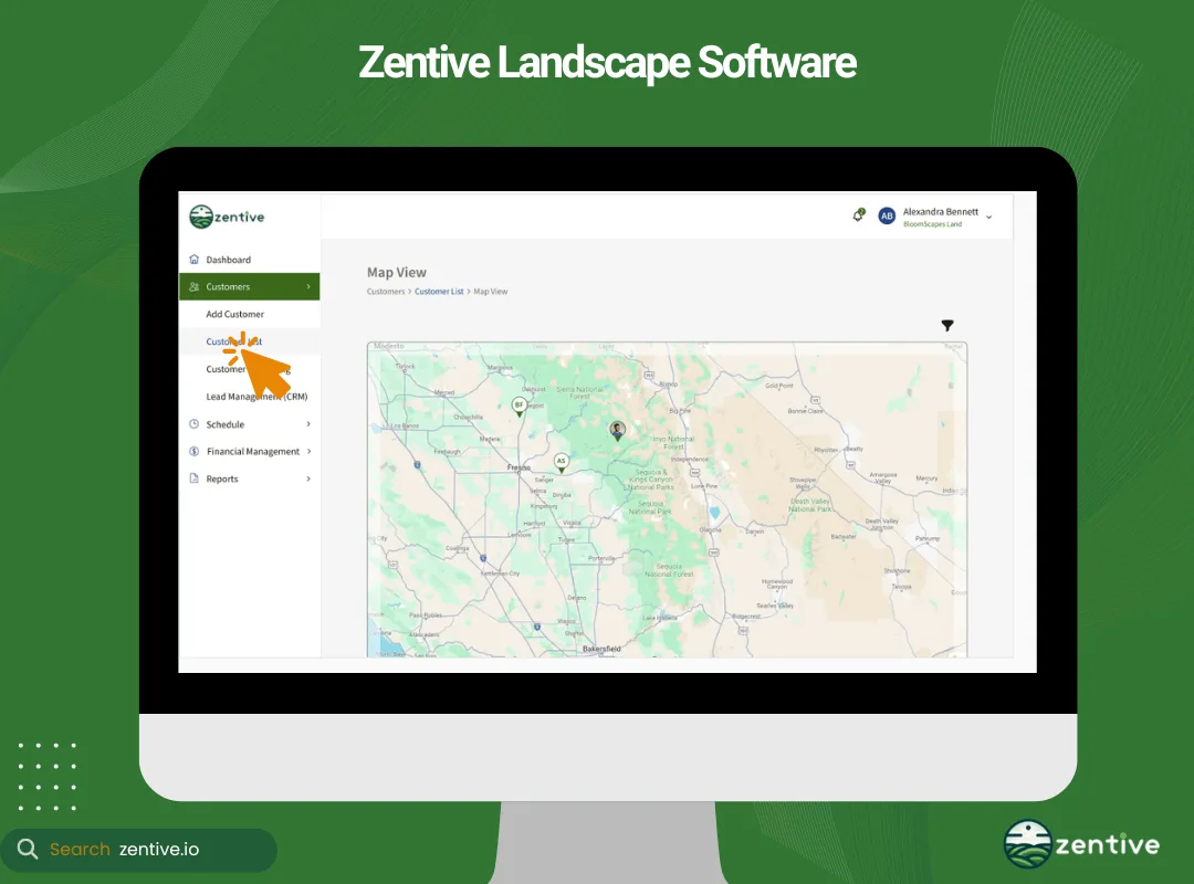 Landscape business software Zentive