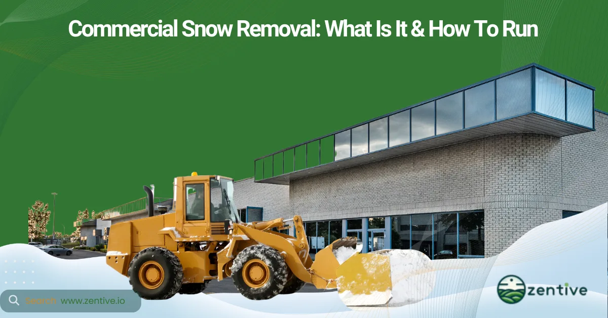 Commercial snow removal business