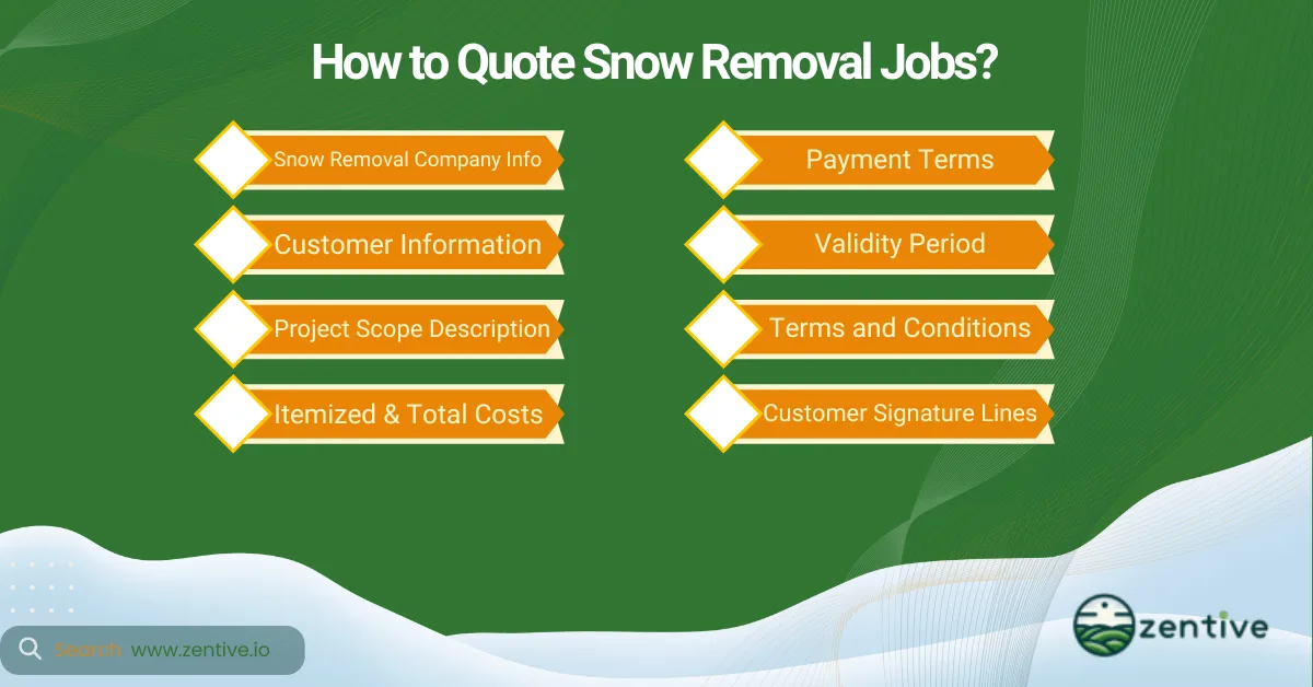 quoting snow removal services