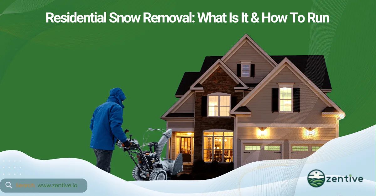 Residential snow removal company