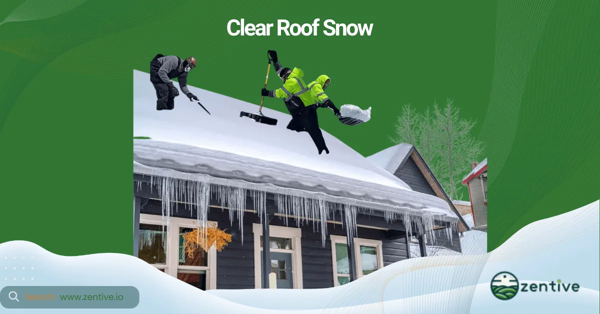 shovel roof snow