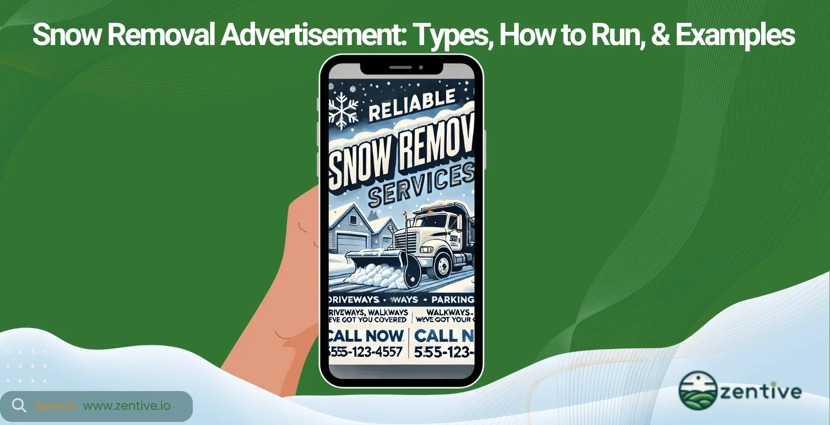 ad examples snow services
