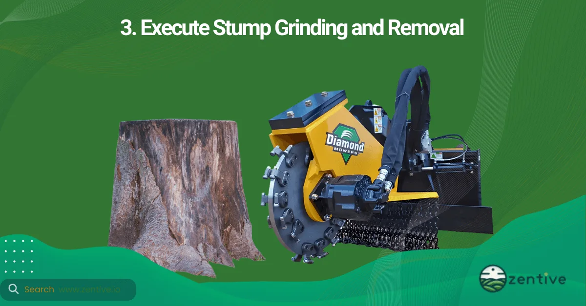 tree stump grinding