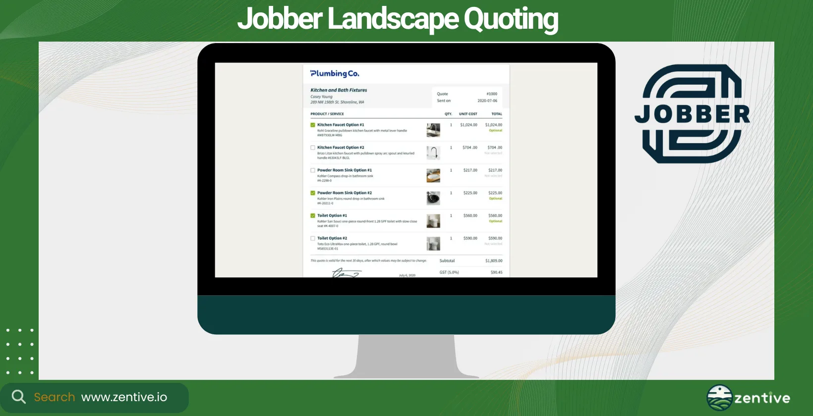 Jobber Landscape Quoting