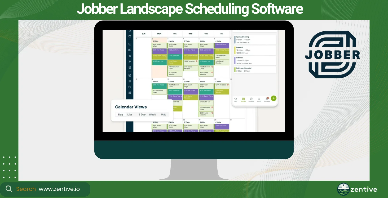 Jobber Landscape Scheduling App