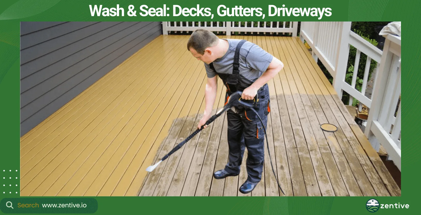 Wash & Seal Decks, Gutters, Driveways