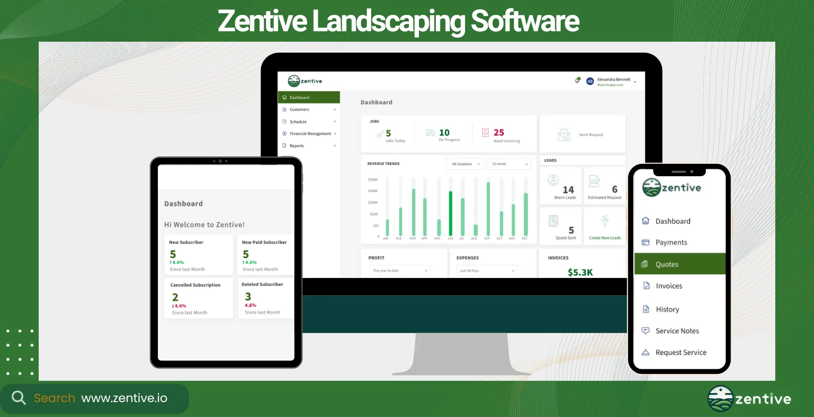 Zentive Landscaping Software