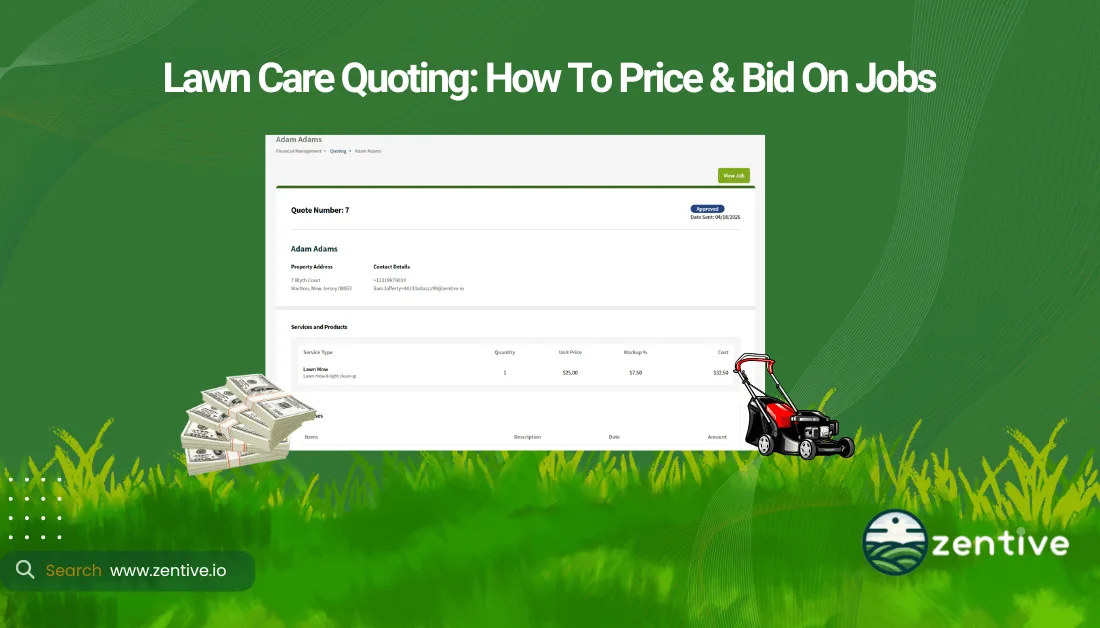 lawn care quote template