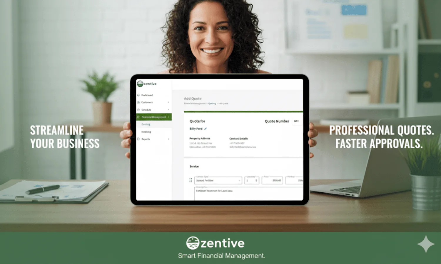 Zentive quoting service software
